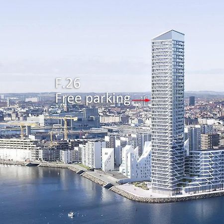 26-Etage Lejlighed Med Utrolig Havudsigt Århus Εξωτερικό φωτογραφία