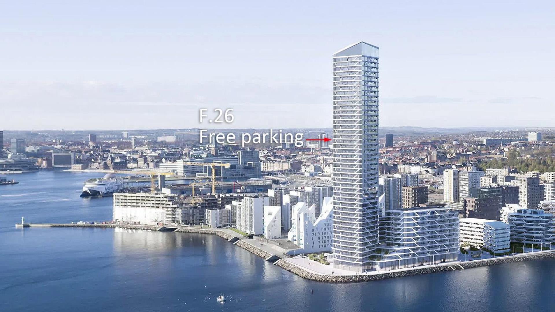 26-Etage Lejlighed Med Utrolig Havudsigt Århus Εξωτερικό φωτογραφία